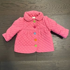 Gymboree girls pink spring jacket sz 6-12M NWT